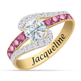 Personalized Birthstone Splendor Ring 10385 0012 f june