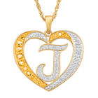 Personalized Birthstone Diamond Initial Heart Pendant 10575 0012 k november j