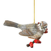 Song Sparrow Christmas Ornament 12059 0161 a main