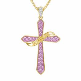 The Birthstone  Diamond Cross Necklace 6787 001 4 10