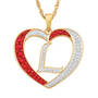 For My Granddaughter Diamond Initial Heart Pendant 10121 0011 a l initial