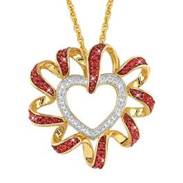 Birthstone Beauty Diamond Heart Pendant 2627 001 7 7