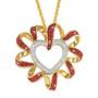 Birthstone Beauty Diamond Heart Pendant 2627 001 7 7