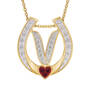 Diamond Initial Horseshoe Pendant 11352 0019 r initial