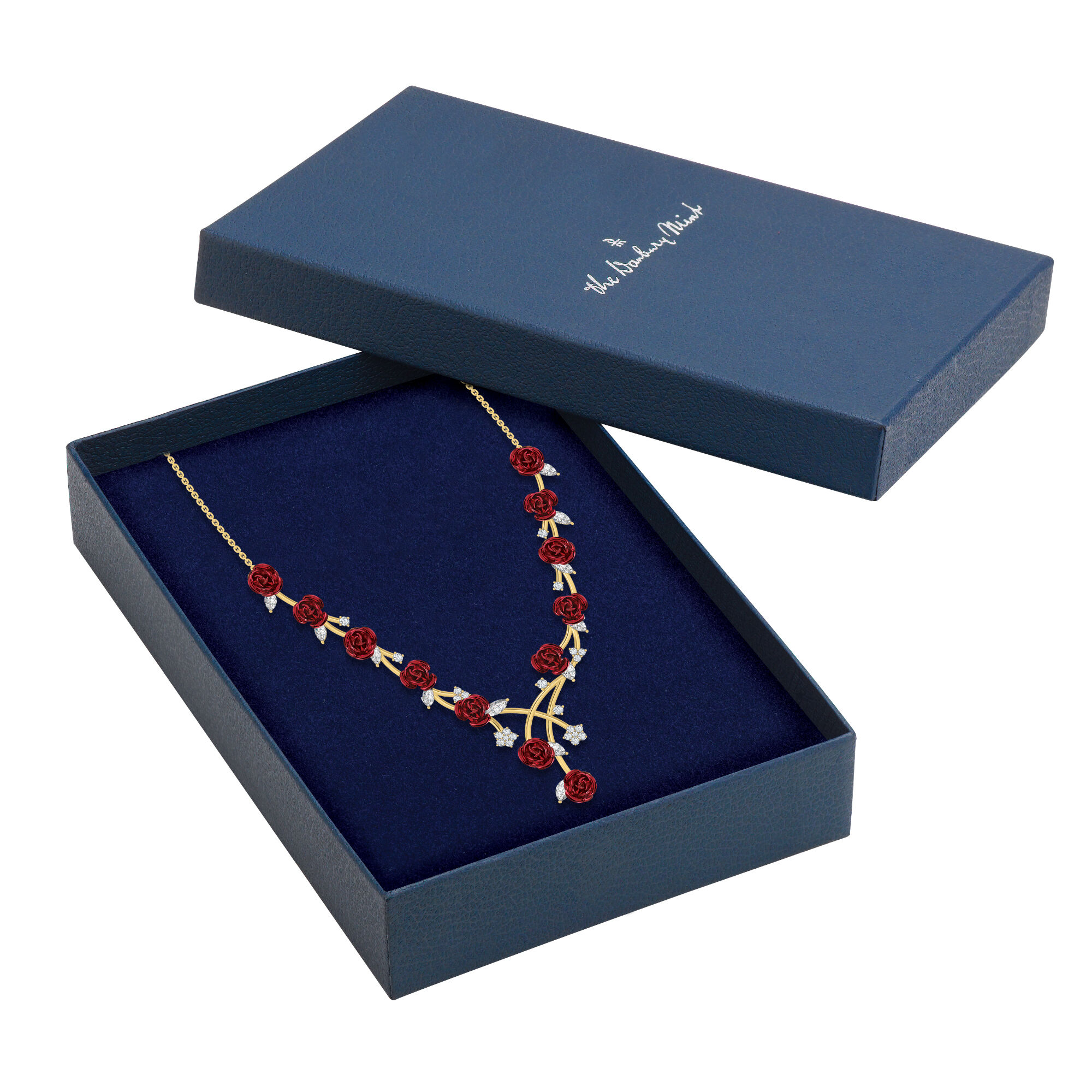 A Dozen Roses Necklace Danbury Mint