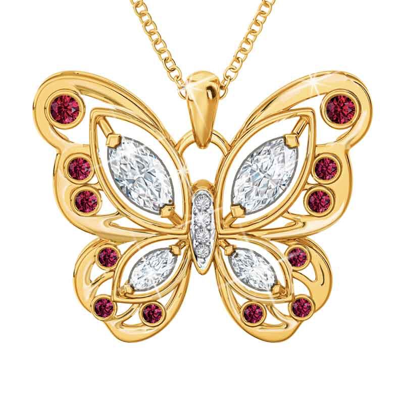 The Birthstone Butterfly Diamond Pendant 2030 001 8 1