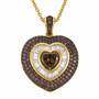 My Sweet Love Mocha Heart Pendant 6410 001 9 1