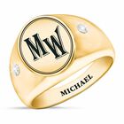 The Personalized Diamond Signet Ring 1209 002 3 1