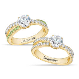 Birthstone Beauty Ring with Free Companion Ring 11318 0046 h august