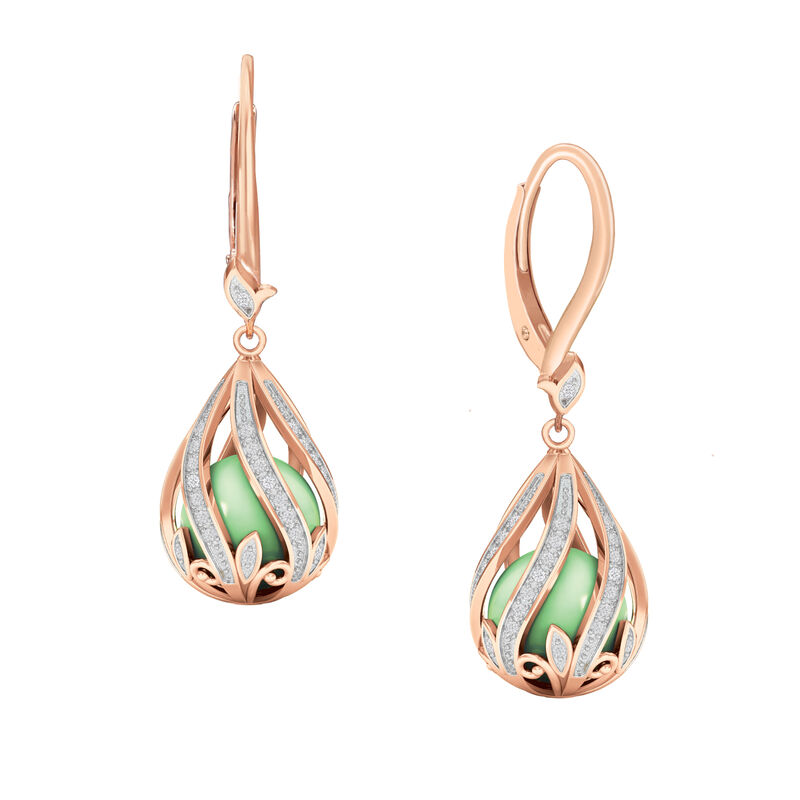 Copper Embrace Diamond and Jade Earrings 10306 0026 a main