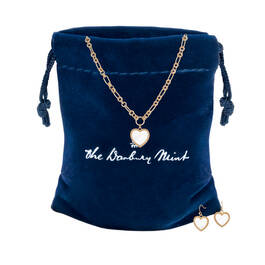 Golden Beauty Heart Necklace&Earrings 11973 0026 g gift pouch