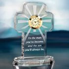 For My Blessed Son Crystal Desk Clock 6081 001 7 2