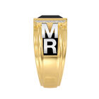 The Personalized Diamond Onyx Ring 10412 0019 d side