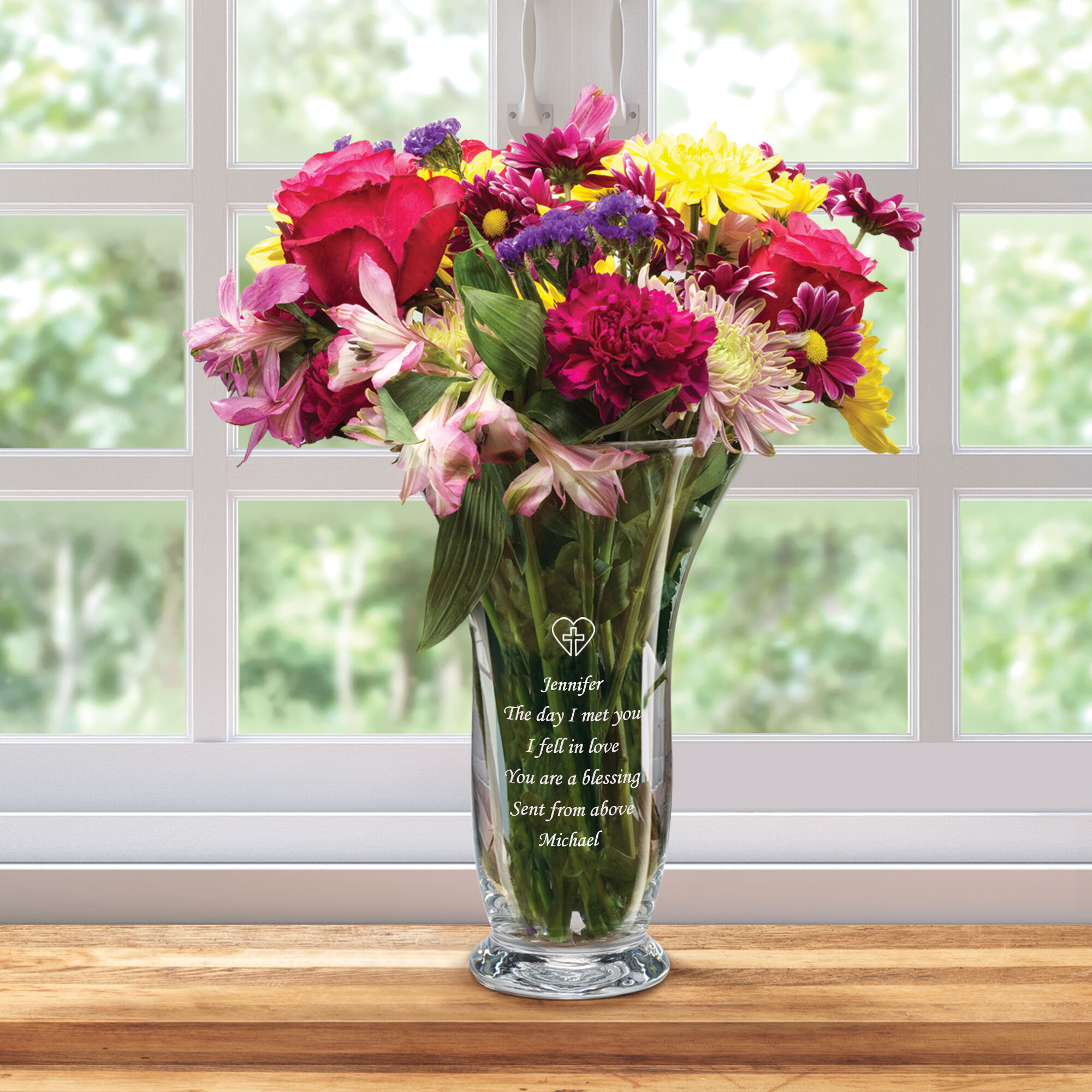 The Personalized Blessing Vase 10157 0034 c flower