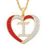Personalized Diamond Initial Heart Pendant with FREE Poem Card 2300 0060 i initial