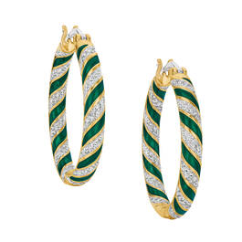 Birthstone Inside Out Hoops 11072 0018 e may