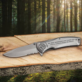 For My Son Engraved Pocket Knife with Leather Holder 10503 0019 m room