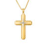 Guiding Star Cross, Personalized Guiding Star Diamond Cross Pendant 11984 0015 b front