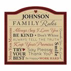 Family Rules Personalized Indoor Plaque 2138 001 9 1