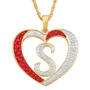 Personalized Diamond Initial Heart Pendant with FREE Poem Card 2300 0060 s initial
