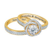 Personalized Forever Diamond Anniversary Ring Set 11161 0010 b ring
