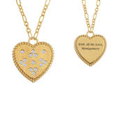 All My Love Personalized Pendant with FREE Golden Jewelry Box 12088 0018 b front back