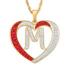 For My Daughter Diamond Initial Heart Pendant 10119 0015 a m initial
