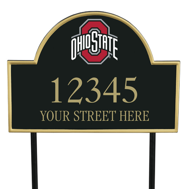 The College Personalized Address Plaque 5716 0384 b Ohio State