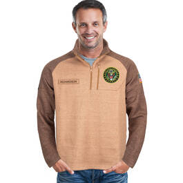 The Personalized US Army 14Zip Fleece Jacket 11654 0014 m model