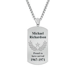 Veteran Pride Dog Tag 1646 0107 c back