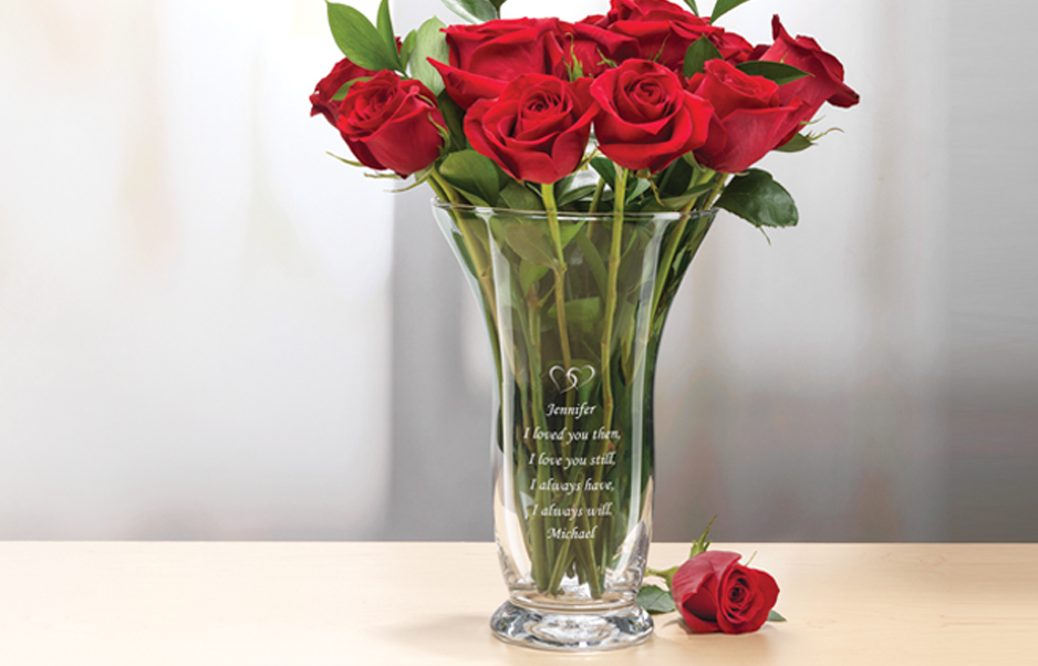 Personalized I Love You Vase