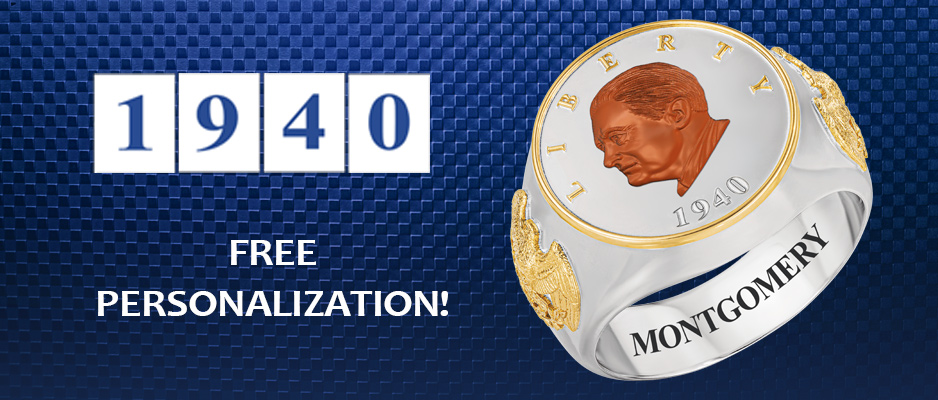 birth year coin ring