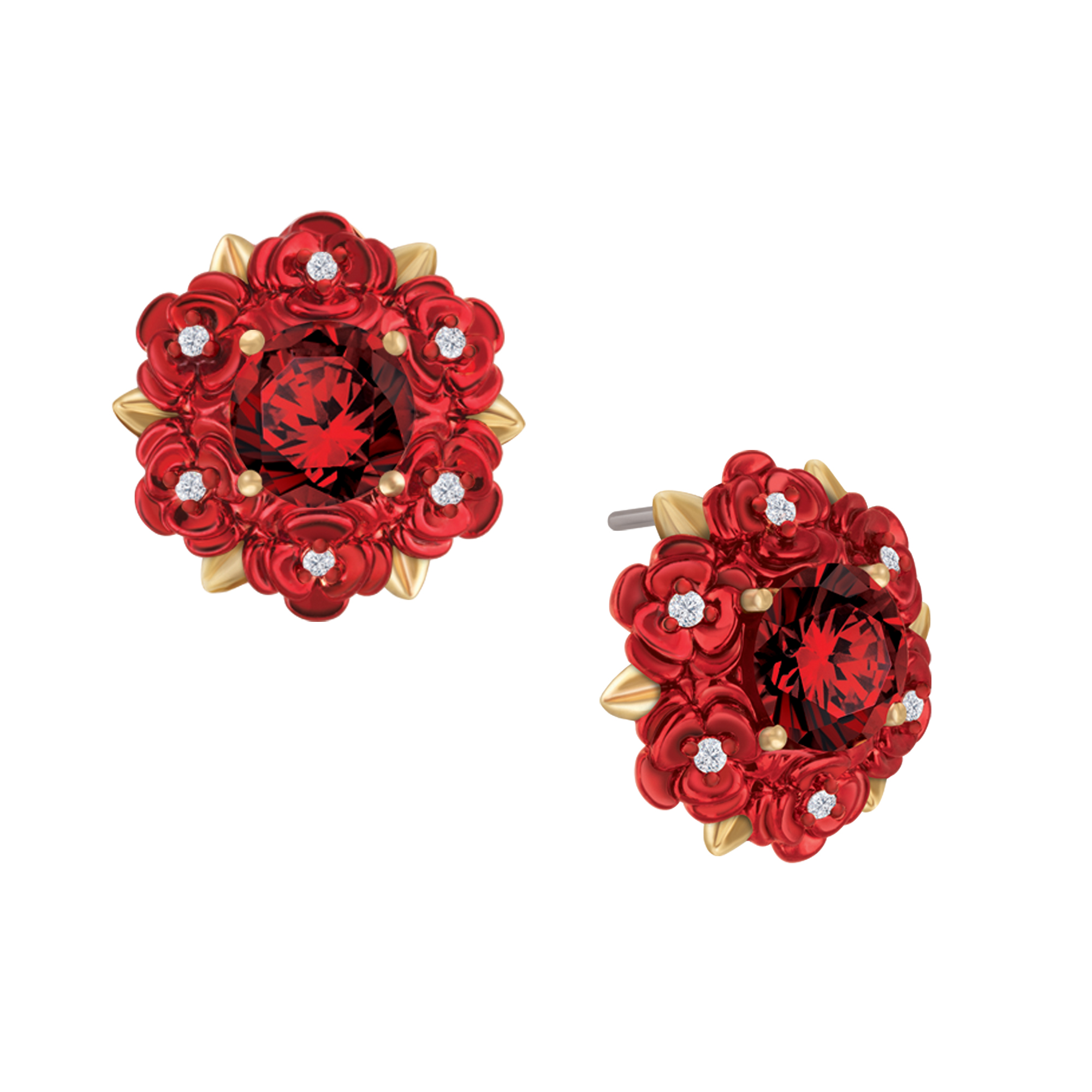 A Dozen Roses Diamond Earrings
