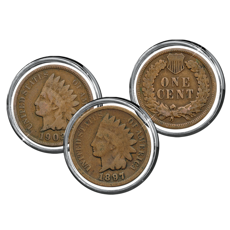 Details about   Coin Snaplock Holders For 3 Indians Head Cents Collection Storage Deal of 3 GIFT 