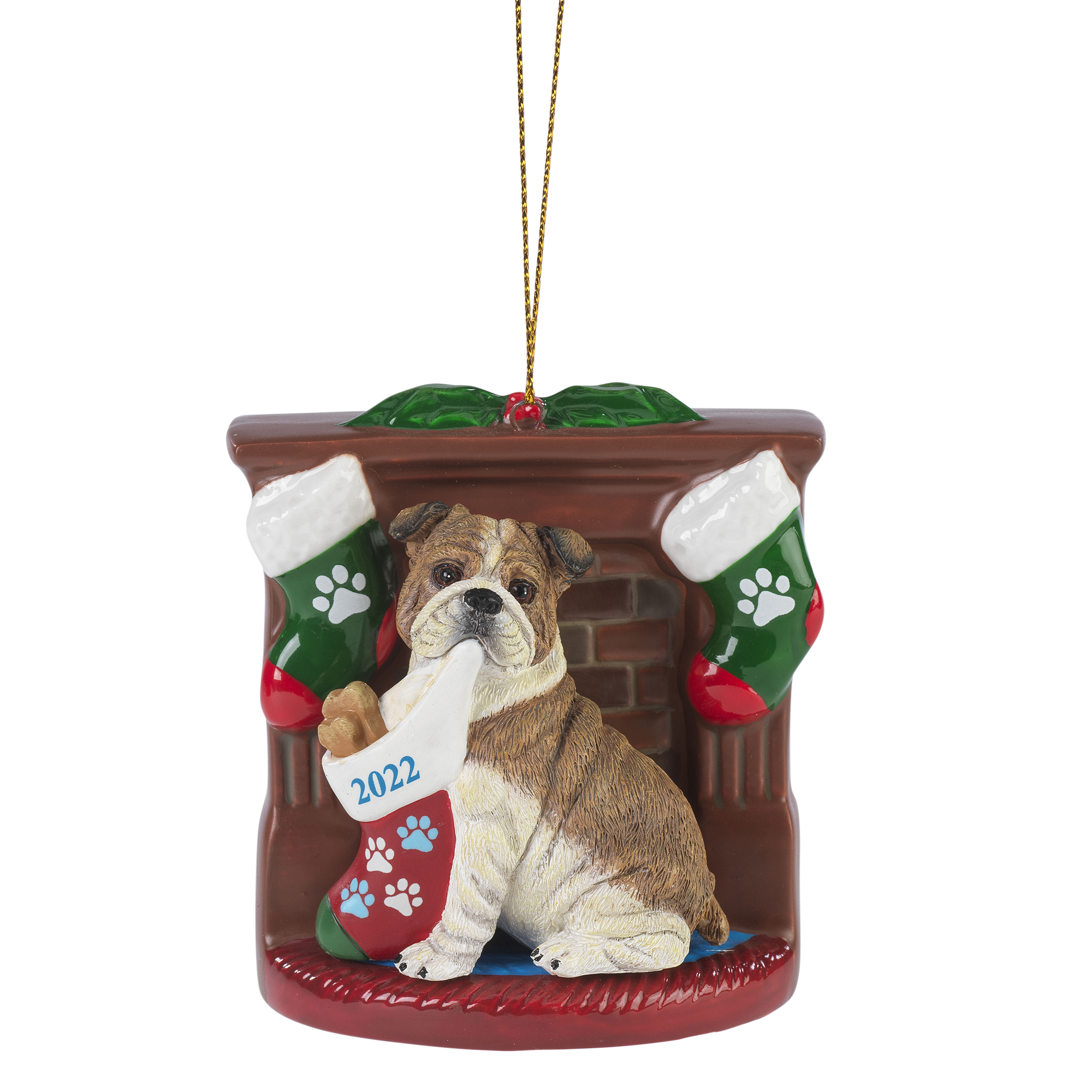 Bulldog Stocking Ornament 