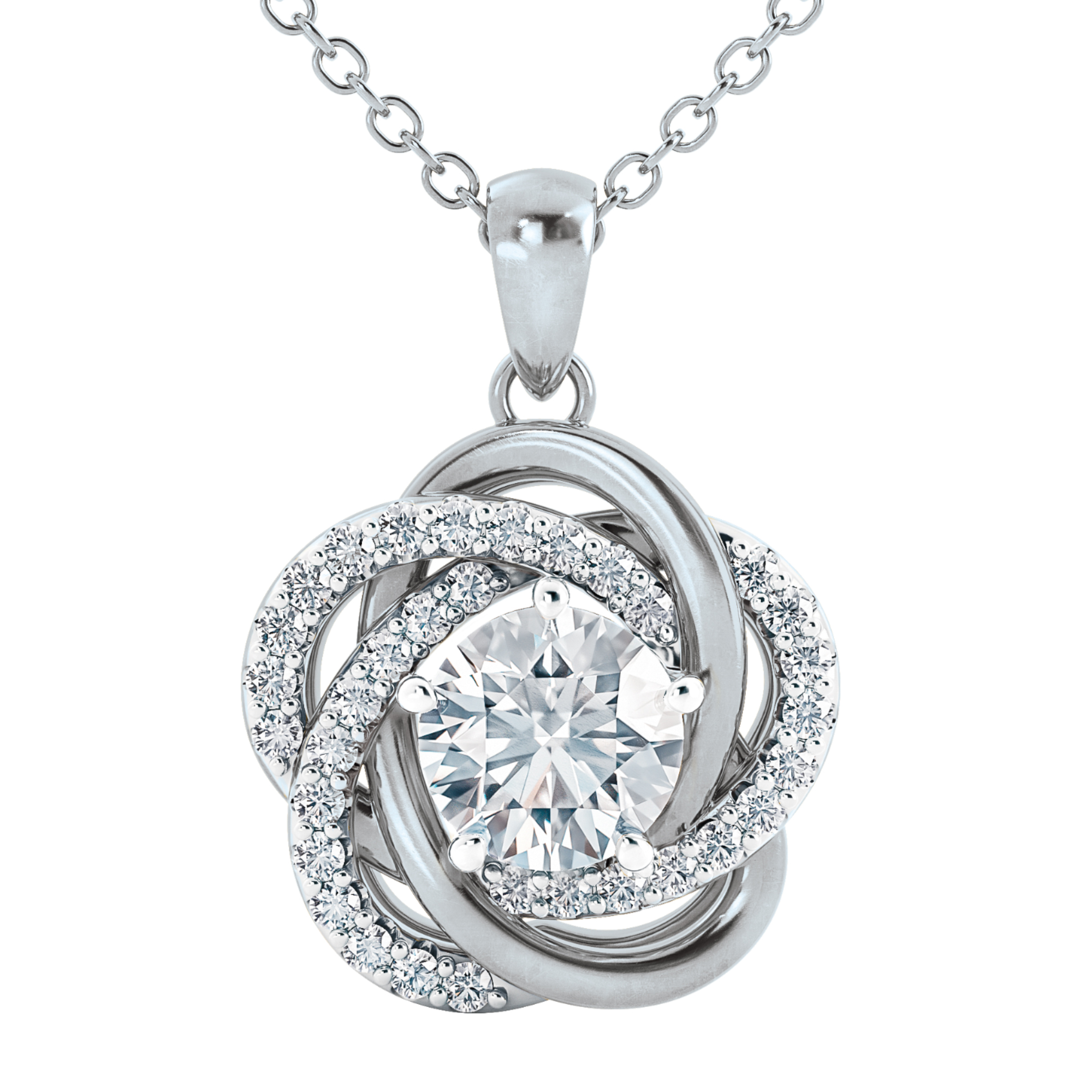 Perfectly Paired Love Knot Pendant with FREE Matching Earrings 10917 0019 a main