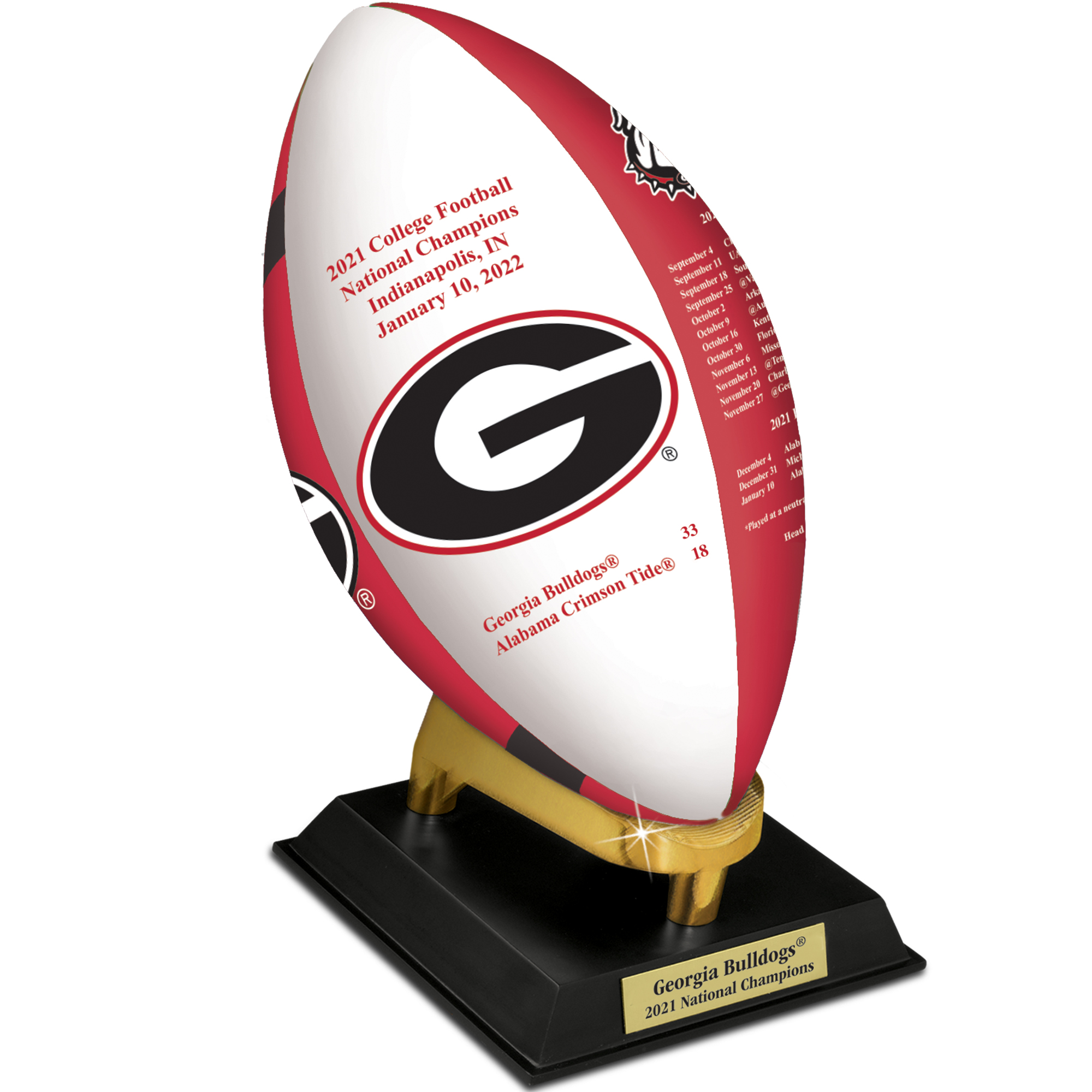 Georgia Bulldogs 2021 National Champions Commemorative Trophy 7189 0271 a main