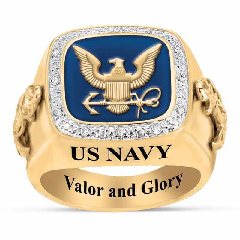 Custom navy rings sales