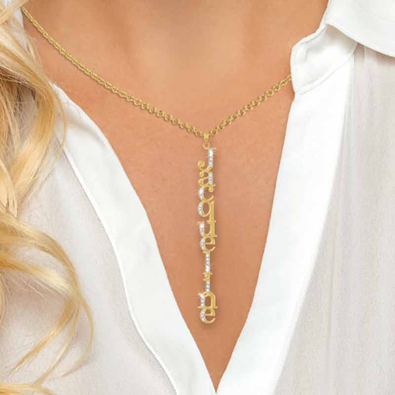 Personalized Swarovski Crystal Necklace 6572 001 3 1