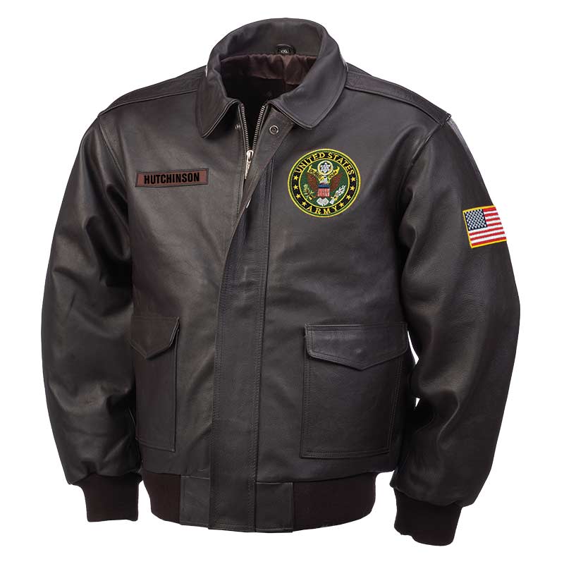 The Personalized U.S. Army Leather Bomber Jacket