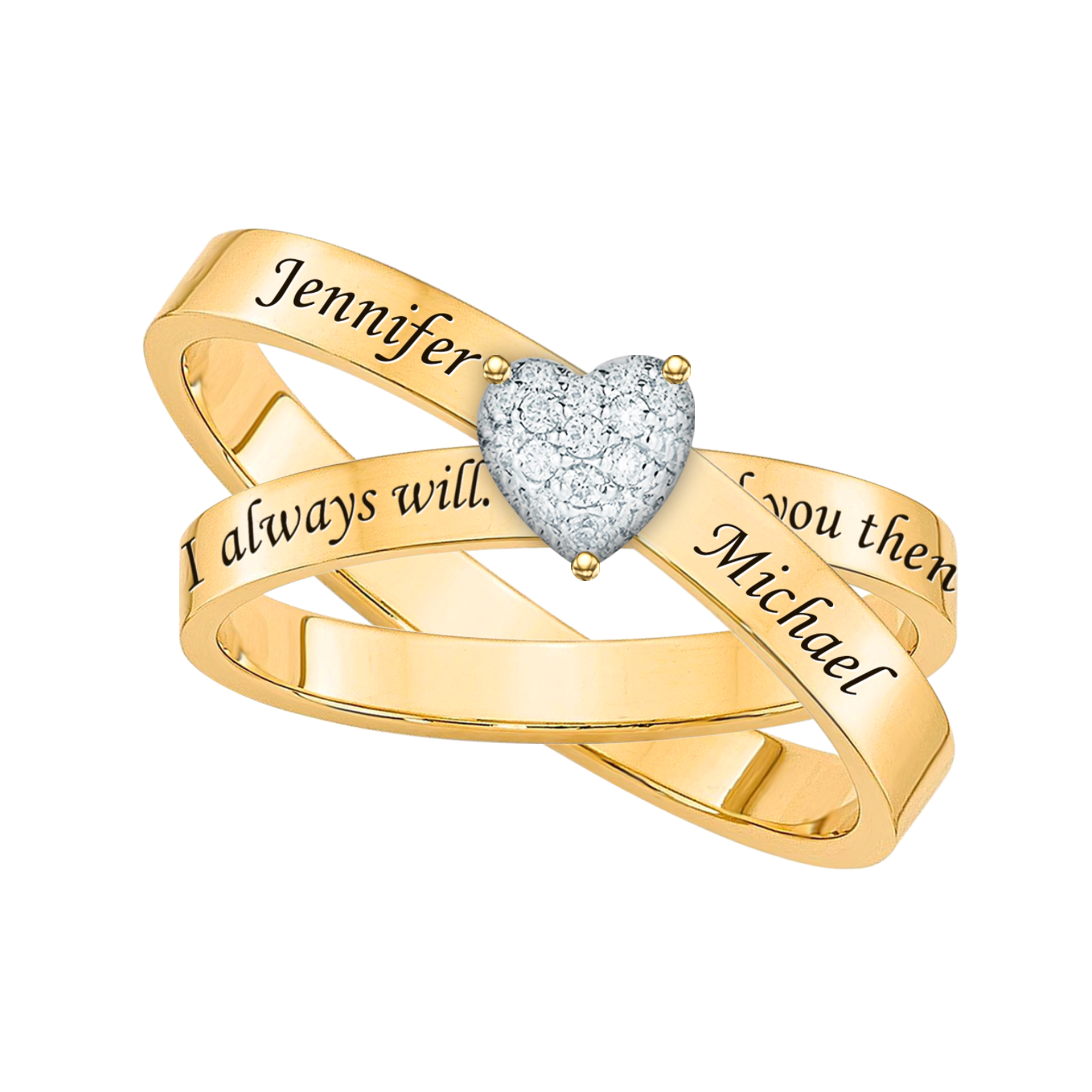 You Me Forever Secret Message Ring