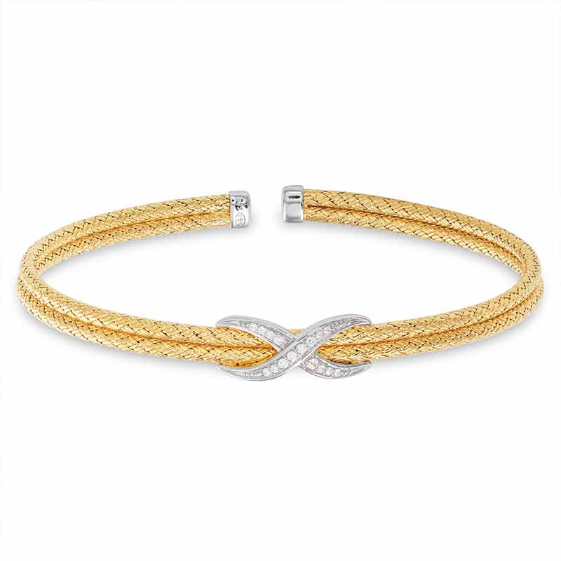 Golden Glamour Bracelet  Earring Set 6370 001 7 1