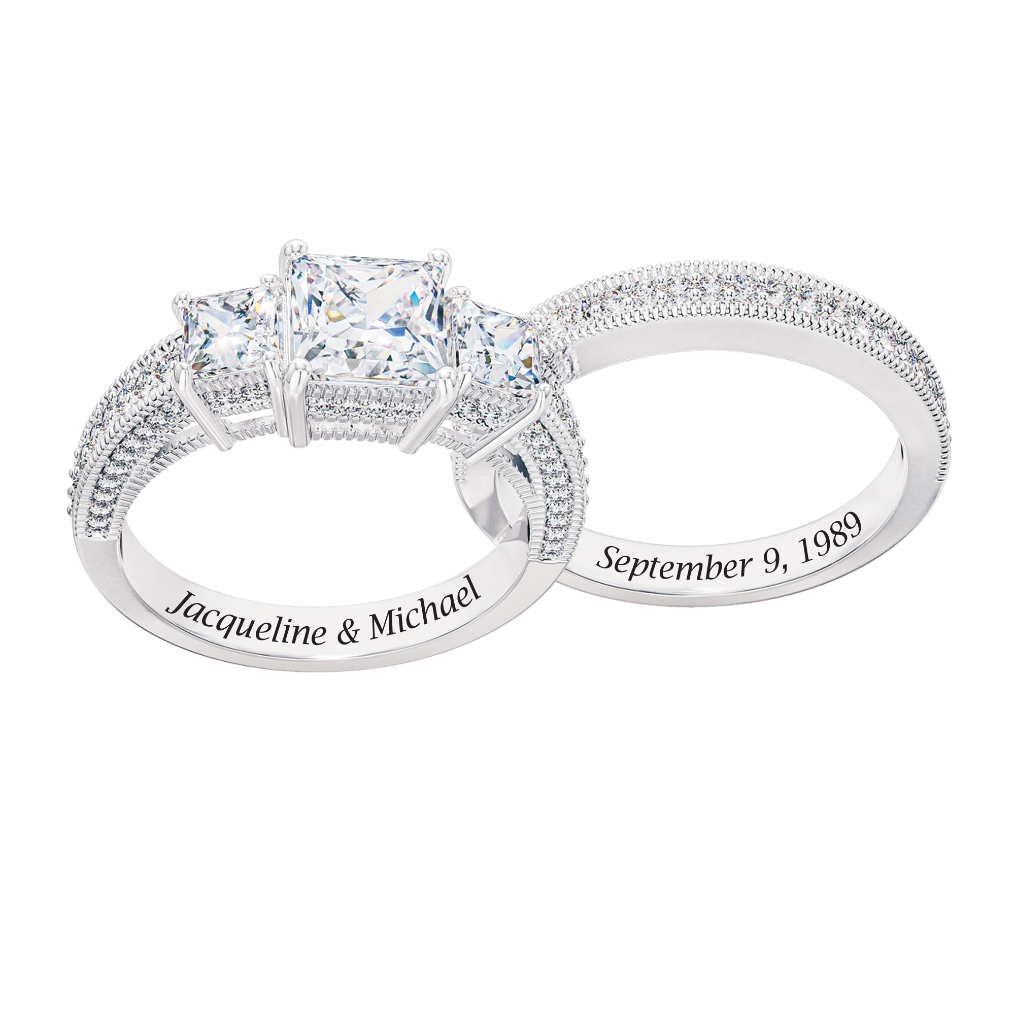 Personalized Together Forever Bridal Set 10905 0013 a main