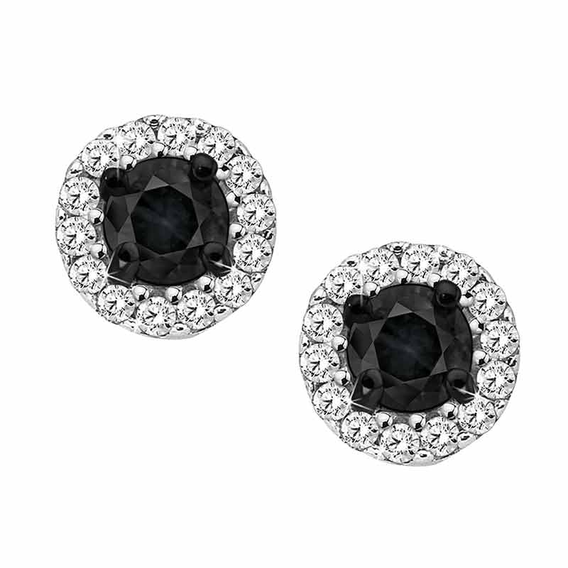 Black and shop diamond earrings