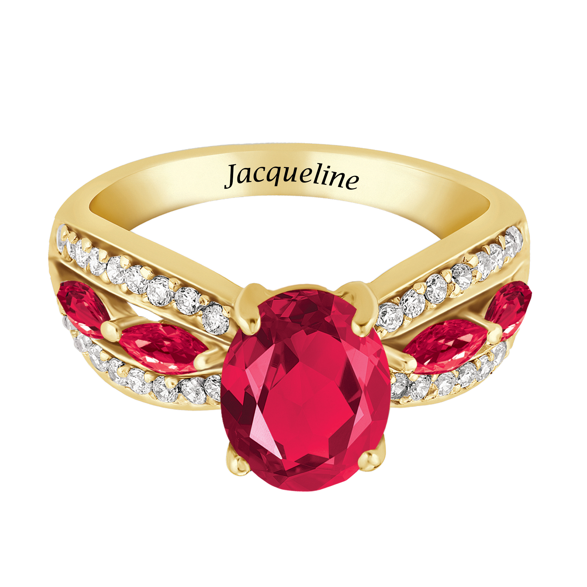 Ruby Red Ravishing Personalized Ring 10103 0021 a main