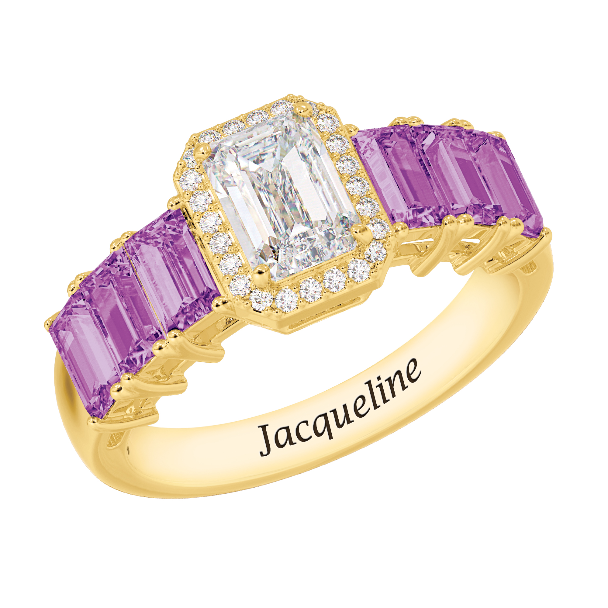 Personalized Signature Birthstone Ring 10664 0014 a main