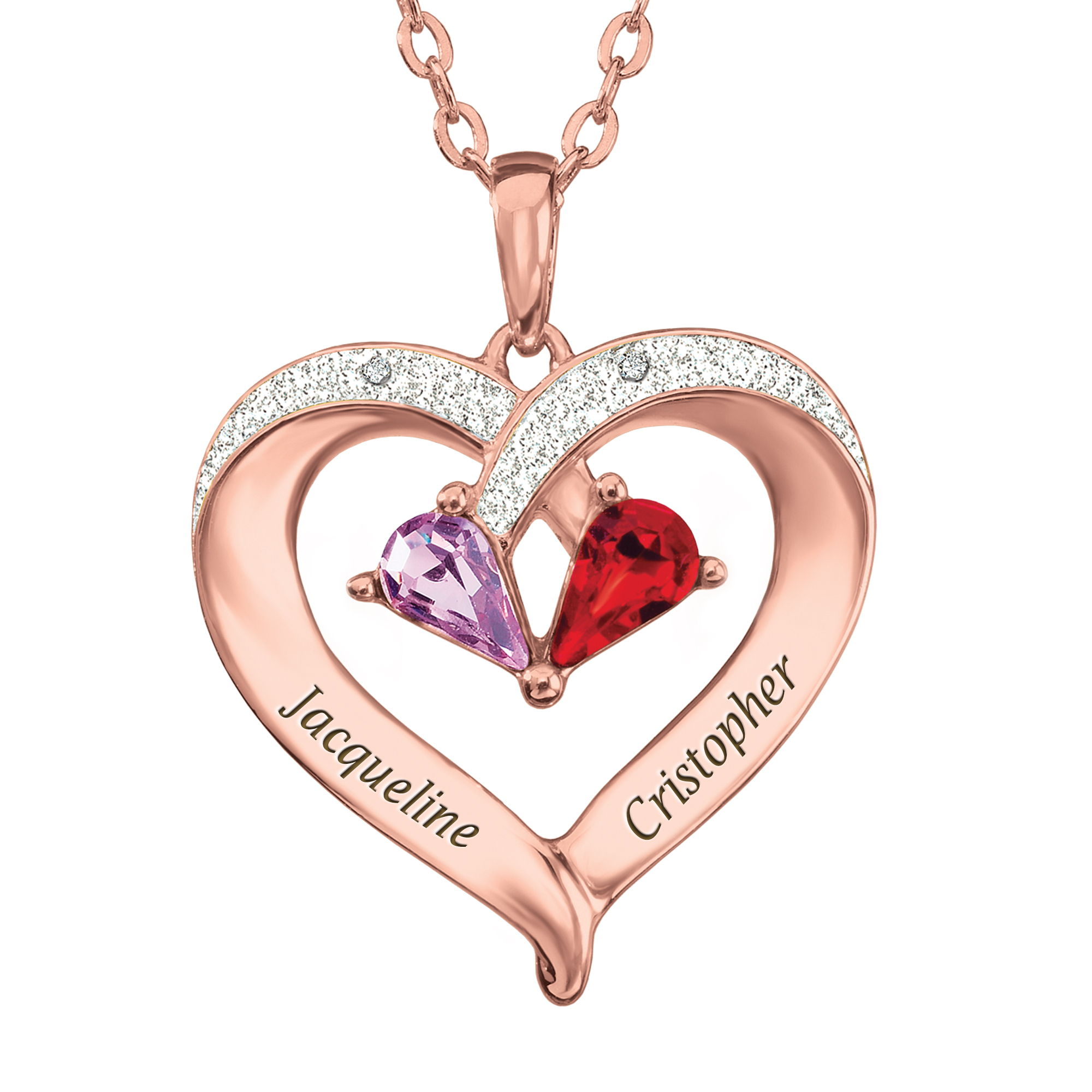 Danbury mint heart top necklace