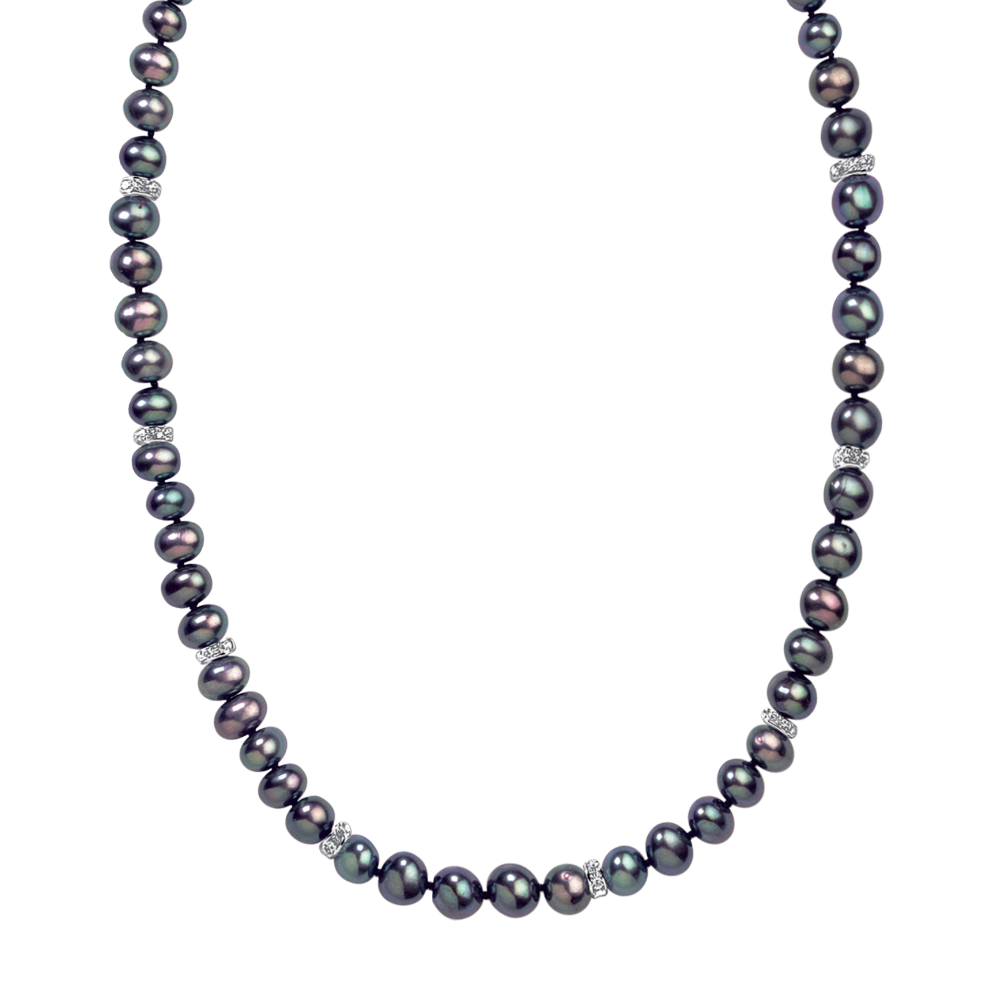 Midnight Spell Black Pearl Necklace