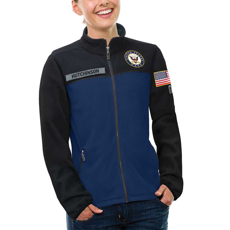 The US Navy Womens Fleece Jacket 1662 011 4 1