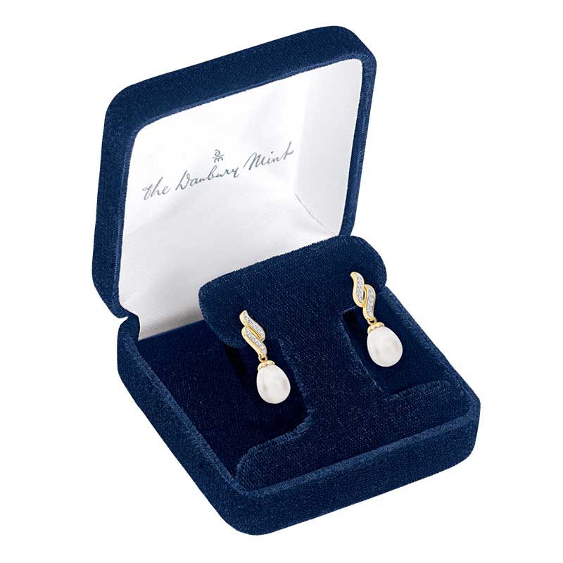 Diamond Waves Pearl Earrings 6163 001 8 1